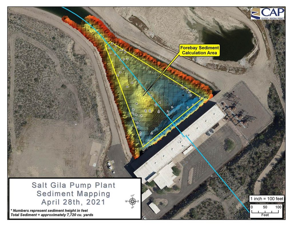 Salt Gila Pump Plant Sediment Mapping with GIS