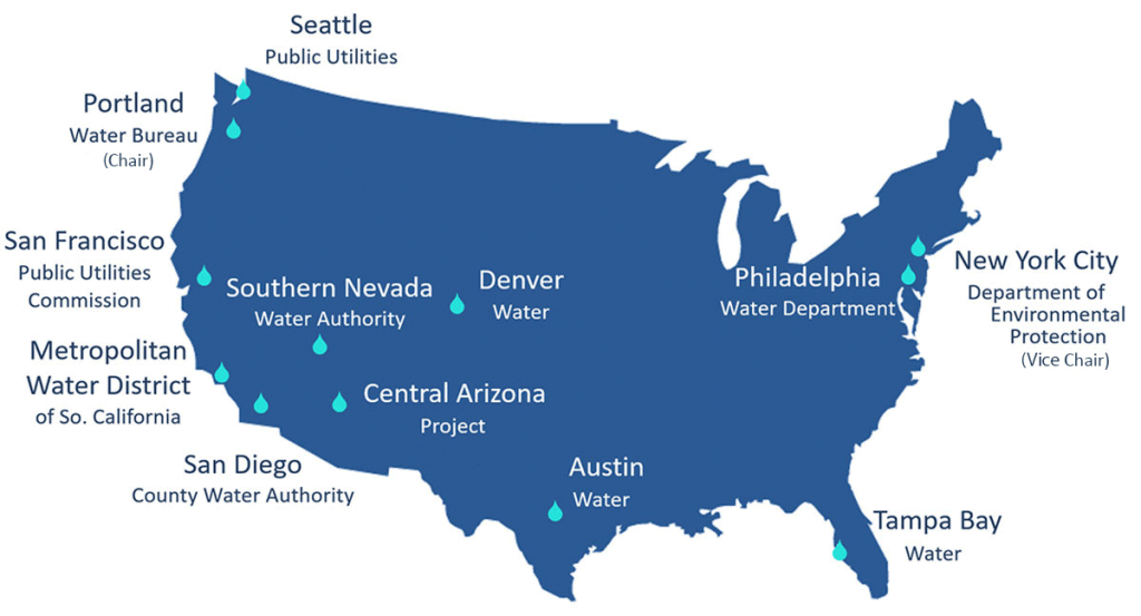 Map of WUCA members