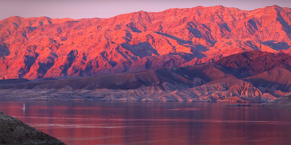 Colorado River Water at Sunset