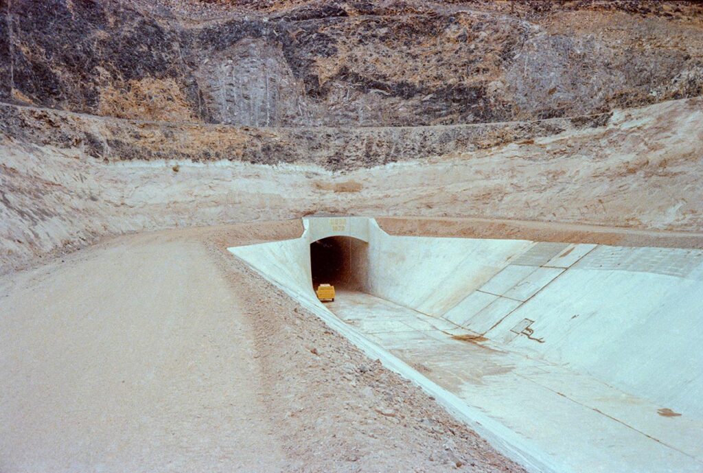 Tunnel at the end of the CAP canal