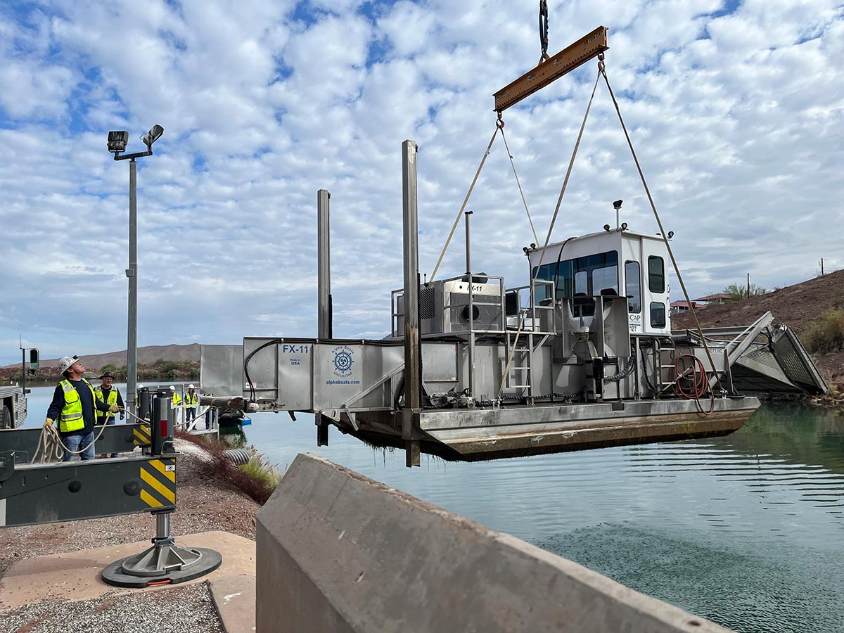 CAP weed boat launch