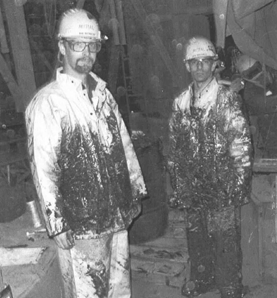 Phil Rettinger in a mine