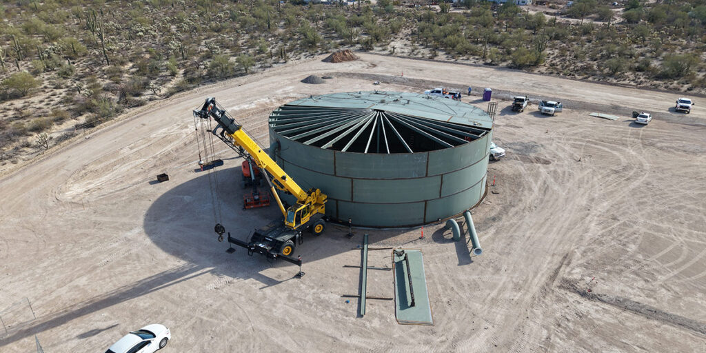 Joint NWRRDS forebay tank under construction