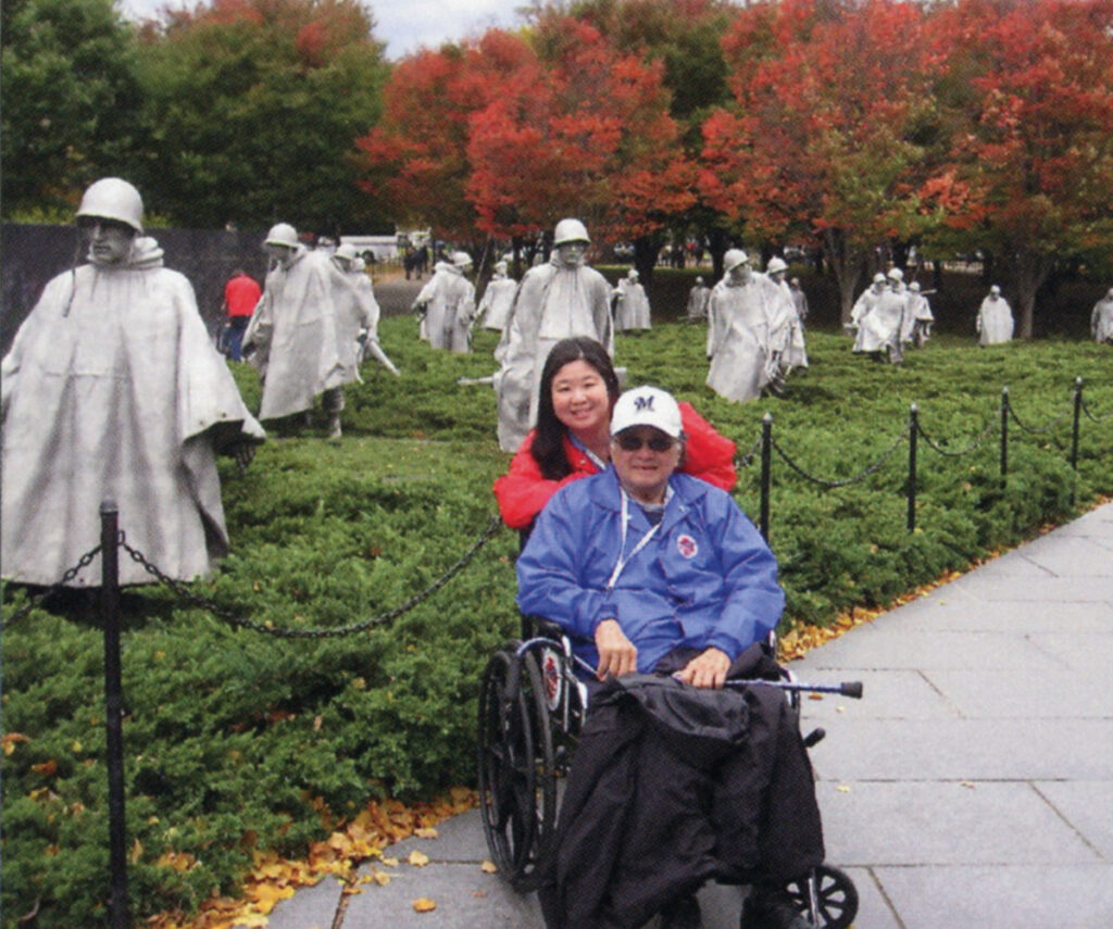 Deanna Ikeya and a family member