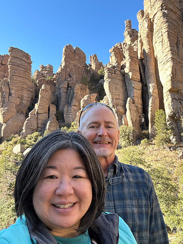 Deanna Ikeya and her husband