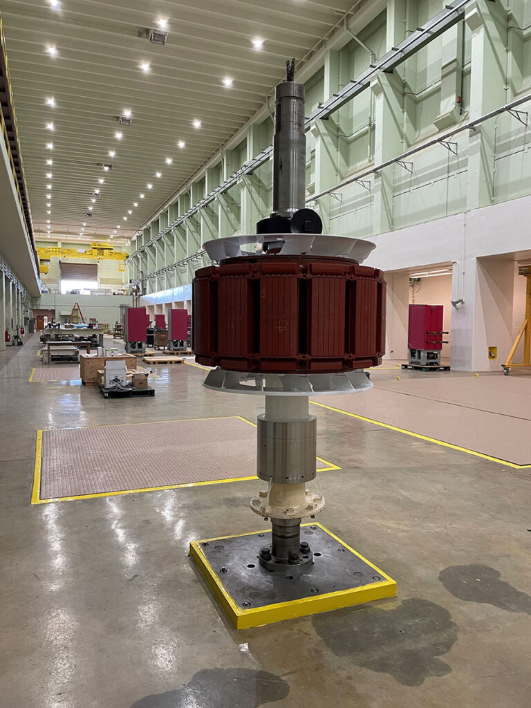 Inside a pumping plant