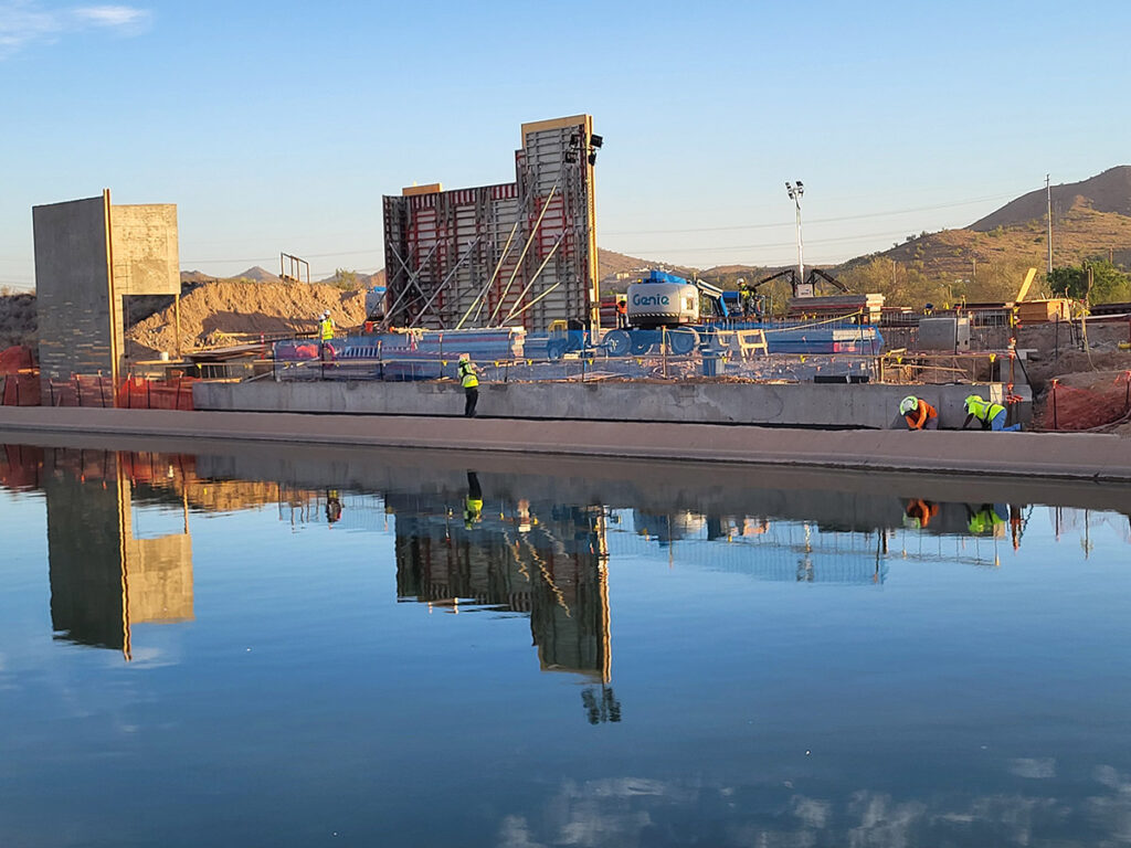 Water Education Center construction