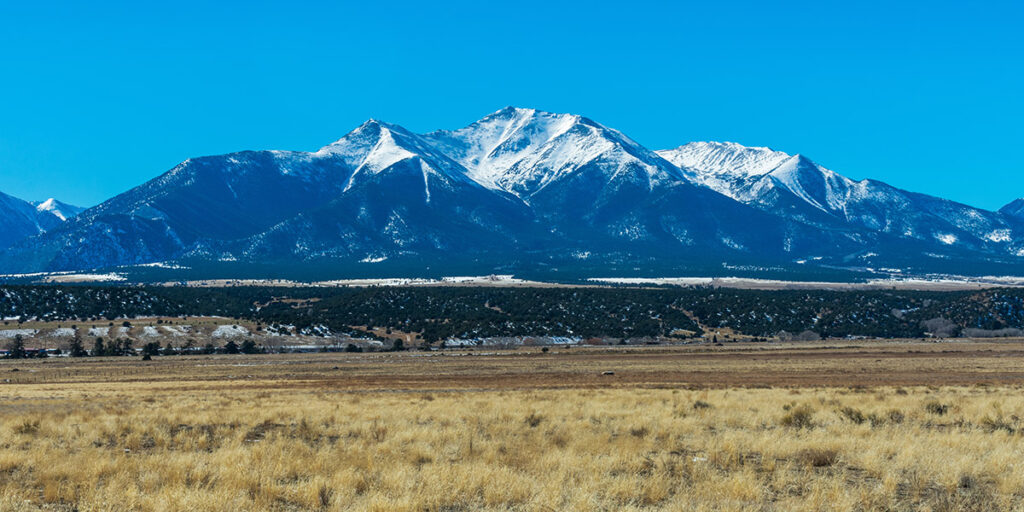 Snow covered mountains