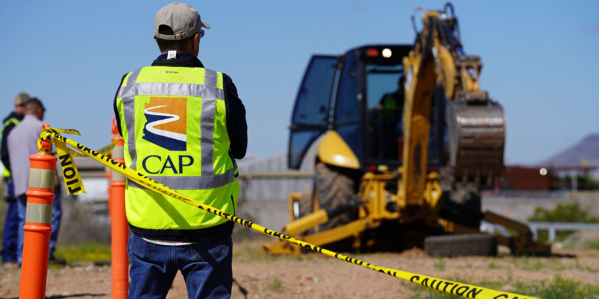 CAP Safety employee at jobsite