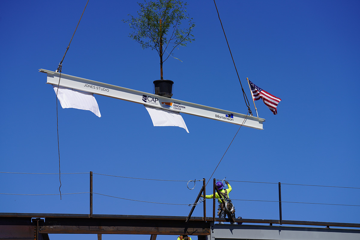 CAP Water Education Center bridge construction