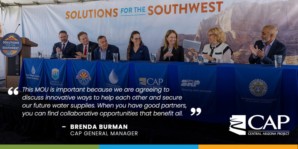 Southwest Water Leaders announcing Memorandum of Understanding