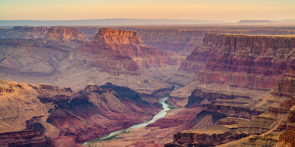 Colorado River cutting through valley