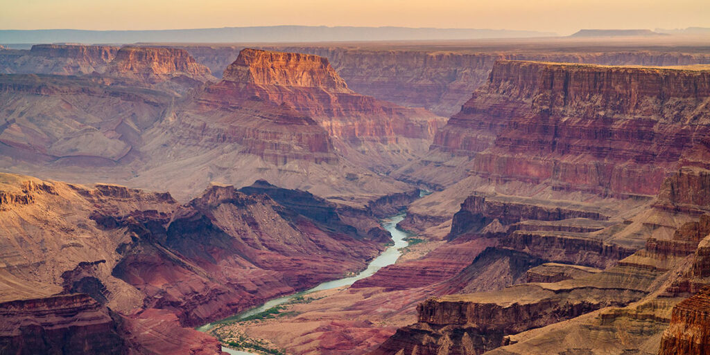 Grand Canyon, Arizona, USA at dawn from the south rim