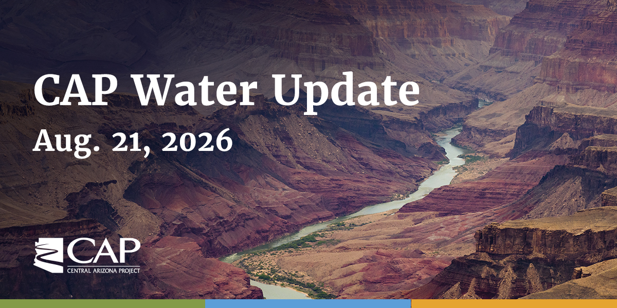Water Update title over Colorado River image