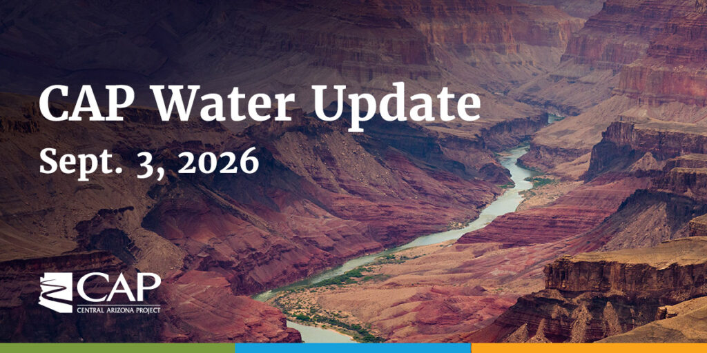 Water Update title over Colorado River image