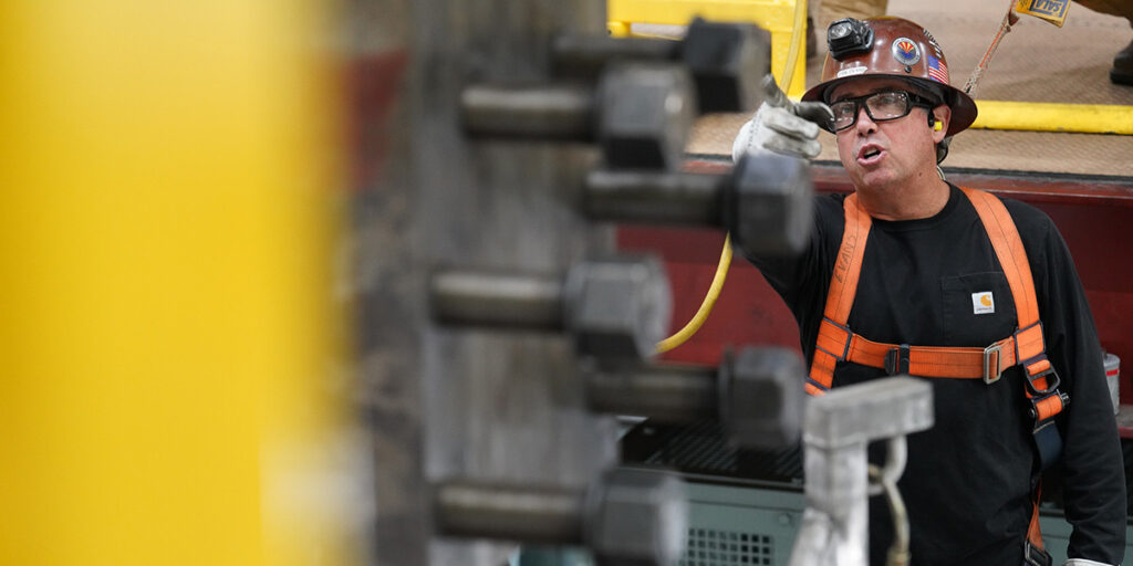 CAP maintenance employee working